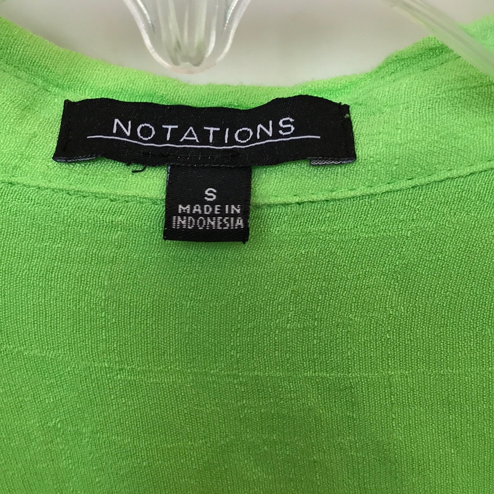 Sheer lime green shirt🌺3/$20 or 4/$25 - Picture 2 of 5